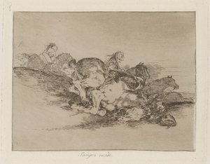 Vždy se to stane (It Always Happens), pl. 8 ze série The Disasters of War od Francisco de Goya