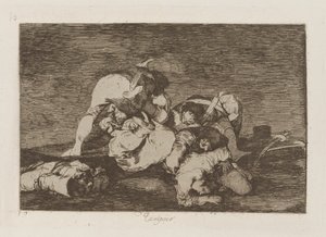 Ani (ani [Do These] Buď), pl. 10 ze série The Disasters of War od Francisco de Goya