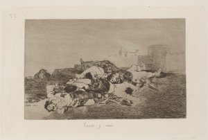 Both and More (Even Worse), Plate 22 z The Disasters of War od Francisco de Goya