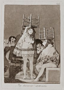 Už mají sedlovou desku 26 ze série „Los Caprichos“ (The Caprices) od Francisco de Goya