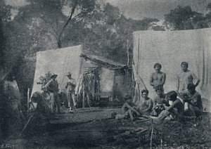Guaranys na návštěvě tábora, 1895