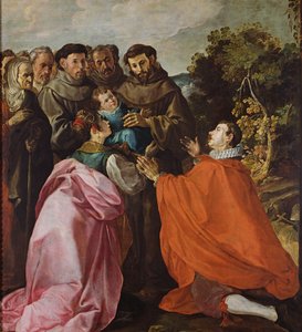 Uzdravení sv. Bonaventury sv. Františkem z Assisi, kolem roku 1628