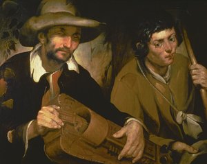 Slepý hráč Hurdy-Gurdy, kolem roku 1640