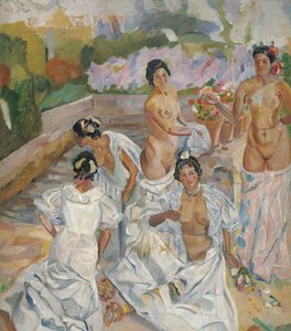 Lázně Sevilla od Francisco Iturrino