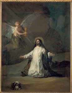 Kristus v Getsemanech ... od Francisco Jose de (circle of) Goya y Lucientes