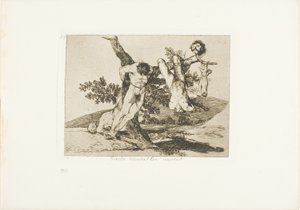 Hrdinský výkon! With Dead Men!, deska 39 z The Disasters of War od Francisco Jose de Goya y Lucientes