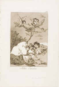 All Will Fall, deska 19 z Los Caprichos od Francisco Jose de Goya y Lucientes