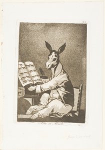 A tak byl jeho dědeček, deska 39 z Los Caprichos od Francisco Jose de Goya y Lucientes