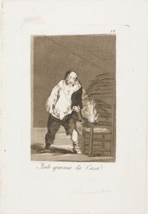 A jeho dům hoří, deska 18 z Los Caprichos od Francisco Jose de Goya y Lucientes