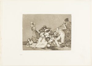 A jsou jako divoká zvířata, deska pět z The Disasters of War od Francisco Jose de Goya y Lucientes