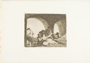 Bitter to be Present, deska 13 z The Disasters of War od Francisco Jose de Goya y Lucientes
