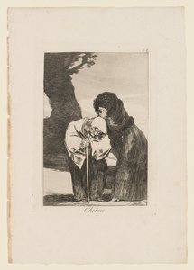 Chiton, deska z "Los Caprichos", 1799 od Francisco de Goya