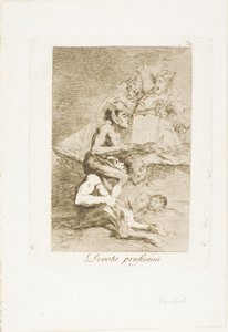 Zbožné povolání, talíř 70 z Los Caprichos od Francisco Jose de Goya y Lucientes