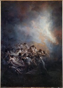Noční oheň (olej na plechu) od Francisco Jose de Goya y Lucientes
