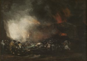 Požár nemocnice od Francisco Jose de Goya y Lucientes