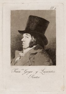 Francisco Goya y Lucientes, malíř, deska jedna z Los Caprichos od Francisco Jose de Goya y Lucientes