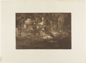 Bůh je stvořil a spojili se dohromady, deska 18 z Los Proverbios od Francisco Jose de Goya y Lucientes