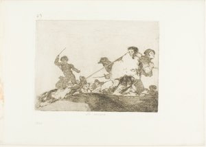 Zasloužil si to, deska 29 z The Disasters of War od Francisco Jose de Goya y Lucientes