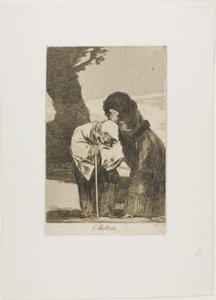 Ticho, deska 28 z Los Caprichos od Francisco Jose de Goya y Lucientes