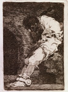 Pokud je to zločinec, zemře rychle (Aquatint, c.1810) od Francisco de Goya