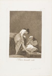 Je pěkně natažený, deska 17 z Los Caprichos od Francisco Jose de Goya y Lucientes