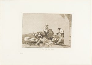 Nemá smysl křičet, deska 58 z knihy Válečné katastrofy od Francisco Jose de Goya y Lucientes
