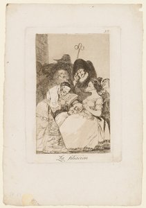 La Filiacion, deska z "Los Caprichos", 1799 od Francisco de Goya