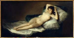 Nahá Maja, c. 1800 (olej na plátně)