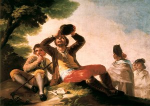 "Le buveur"" Francisco de Goya y Lucientes (1746-1828). 1777. Madrid. Musee du Prado. od Francisco Jose de Goya y Lucientes