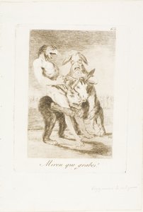 Podívejte se, jak jsou slavnostní!, deska 63 z Los Caprichos od Francisco Jose de Goya y Lucientes