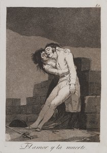 Láska a smrt od Francisco de Goya