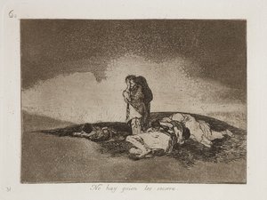 No Hay Quien Los Socorra (není nikdo, kdo by jim pomohl) od Francisco Jose de Goya y Lucientes