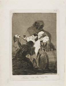 Nikdo nás neviděl, deska 79 z Los Caprichos od Francisco Jose de Goya y Lucientes