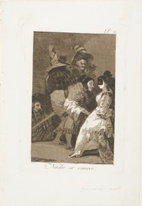 Nikdo se nezná, deska šest z Los Caprichos od Francisco Jose de Goya y Lucientes