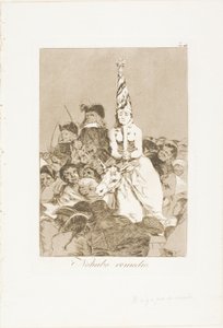 S tím se nedalo nic dělat, talíř 24 z Los Caprichos od Francisco Jose de Goya y Lucientes
