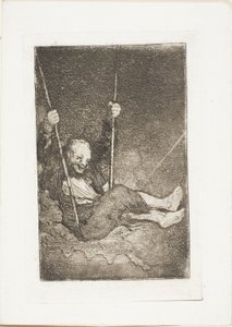 Starý muž na houpačce od Francisco Jose de Goya y Lucientes
