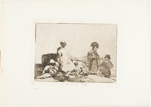 Možná jsou jiného plemene, deska 61 z The Disasters of War od Francisco Jose de Goya y Lucientes
