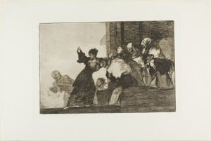 Poor Folly, talíř jedenáct z Los Proverbios od Francisco Jose de Goya y Lucientes