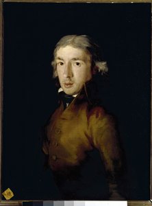 Portrét Leandra Fernandeze de Moratina, španělského básníka a dramatika. (olej na plátně od Francisco de Goya