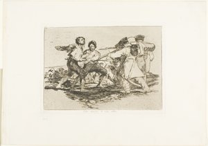 Správně nebo neprávem, deska dva z The Disasters of War od Francisco Jose de Goya y Lucientes