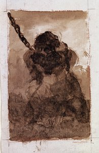 Silueta vězeňského řetězu (kresba od Francisco de Goya