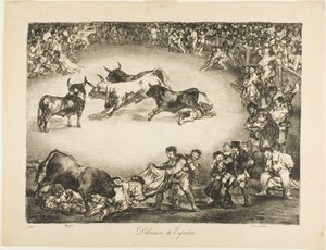 Španělská zábava, od Býků z Bordeaux od Francisco Jose de Goya y Lucientes