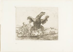 The Carnivorous Vulture, deska 76 z The Disasters of War od Francisco Jose de Goya y Lucientes