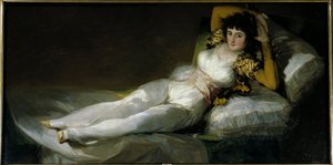 Oděná Maja, asi 1798-1805 (olej na plátně) od Francisco Jose de Goya y Lucientes