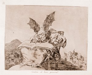 The Disasters of War: Against the common good (lept z přípravné kresby od Francisco de Goya