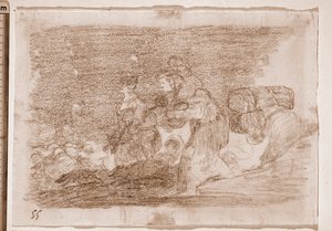 The Disasters of War : A tohle taky (přípravná kresba od Francisco de Goya