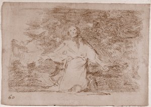 The Disasters of War: Ponuré předtuchy toho, co se stane (přípravná kresba od Francisco de Goya