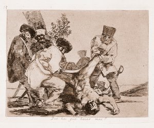 The Disasters of War: Co jiného můžeme dělat? (Gravírování po kreslení od Francisco de Goya