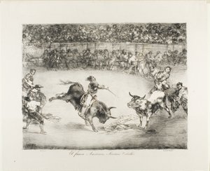 Slavný Američan, Mariano Ceballos, z Býků z Bordeaux od Francisco Jose de Goya y Lucientes