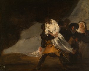 Oběšený mnich od Francisco Jose de Goya y Lucientes